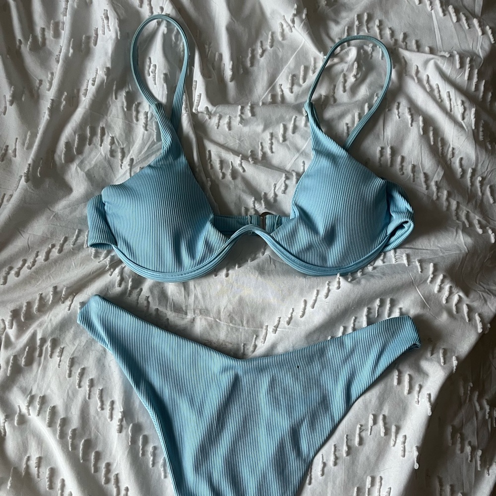 light blue bikini
